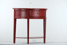 Load image into Gallery viewer, Red Demi Lune Console Table
