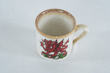 Load image into Gallery viewer, Welsh Beaker Company Red Dragon Mug Made in Wales Stoneware 3 Inch
