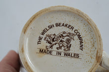 Load image into Gallery viewer, Welsh Beaker Company Red Dragon Mug Made in Wales Stoneware 3 Inch
