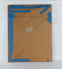 Load image into Gallery viewer, Red Framed Wall Mirror Solid Wood Frame with Mirror Manufacturers Association Label
