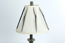 Load image into Gallery viewer, Traditional Bronze and Mahogany Table Lamp with Designer Shade 12 Inch
