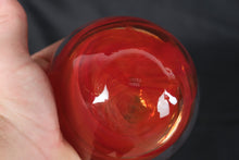 Load image into Gallery viewer, Kosta Boda Red Art Glass Votive Candle Holders Set of 2 Swedish Crystal
