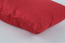Load image into Gallery viewer, Red Decorative Throw Pillow – Geometric Textured Design, 18&quot;x26&quot;, Made in USA
