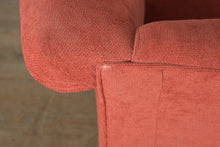 Load image into Gallery viewer, Elegant Rolled Arm Red Loveseat / Small Sofa with Fringe Accent Pillows – 72” Wide

