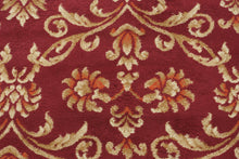 Load image into Gallery viewer, Traditional Red Floral Scroll Area Rug – 7' x 10' Garden Ridge Turkish-Made Rug
