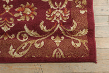 Load image into Gallery viewer, Traditional Red Floral Scroll Area Rug – 7' x 10' Garden Ridge Turkish-Made Rug
