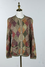 Load image into Gallery viewer, Redwood and Ross Handknit Bolivia Argyle Cardigan Sweater Small

