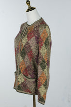 Load image into Gallery viewer, Redwood and Ross Handknit Bolivia Argyle Cardigan Sweater Small
