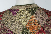 Load image into Gallery viewer, Redwood and Ross Handknit Bolivia Argyle Cardigan Sweater Small
