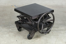Load image into Gallery viewer, Restoration Hardware Scissor Lift Metal Side Table Adjustable Industrial Coffee Table
