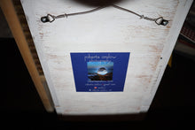 Load image into Gallery viewer, Roberta Anslow Coastal Photography – Framed Beach Scene Triptych in Rustic White Wood Frame
