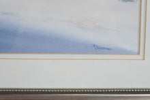 Load image into Gallery viewer, Robin Silverman Original Watercolor Coastal Dunes Landscape Framed Painting
