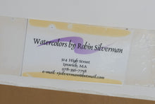 Load image into Gallery viewer, Robin Silverman Original Watercolor Coastal Dunes Landscape Framed Painting
