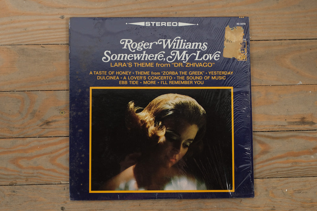 Roger Williams – Somewhere, My Love (KS-3470, Stereo, 1966) – Still in Partial Shrink!