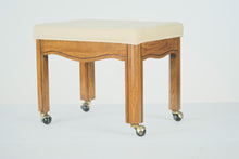 Load image into Gallery viewer, Rolling Oak Vanity Bench II by Gordon&#39;s
