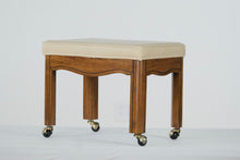 Load image into Gallery viewer, Rolling Oak Vanity Bench I by Gordon&#39;s
