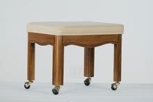 Load image into Gallery viewer, Rolling Oak Vanity Bench I by Gordon&#39;s
