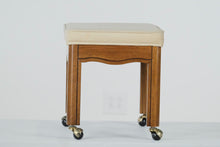 Load image into Gallery viewer, Rolling Oak Vanity Bench I by Gordon&#39;s
