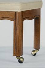 Load image into Gallery viewer, Rolling Oak Vanity Bench I by Gordon&#39;s
