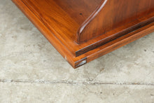 Load image into Gallery viewer, Solid Wood Two Tier Rolling Bookcase Magazine Rack
