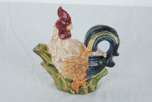Load image into Gallery viewer, Jay Import Rooster Ceramic Pitcher With Stopper Farmhouse Kitchen Decor 9 Inch
