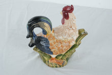 Load image into Gallery viewer, Jay Import Rooster Ceramic Pitcher With Stopper Farmhouse Kitchen Decor 9 Inch
