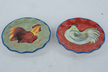 Load image into Gallery viewer, Certified International “Susan Winget” Rooster Plates – Set of 2 Hand Painted Farmhouse Plates 8.5”
