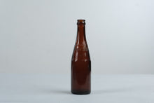 Load image into Gallery viewer, Antique Hires Root Beer Amber Glass Embossed Soda Bottle 9 Inch
