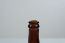 Load image into Gallery viewer, Antique Hires Root Beer Amber Glass Embossed Soda Bottle 9 Inch
