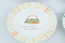 Load image into Gallery viewer, Rosanna Purse Collection Dessert Salad Plates Set of 4 Fashion Handbag 8 Inch
