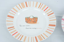 Load image into Gallery viewer, Rosanna Purse Collection Dessert Salad Plates Set of 4 Fashion Handbag 8 Inch

