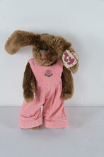 Load image into Gallery viewer, Ty Attic Treasures Collection “Rose” the Bunny – Brown Plush Rabbit in Pink Corduroy Overalls | Buy One, Get One Half Off!
