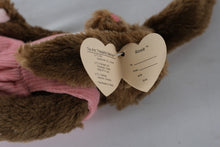 Load image into Gallery viewer, Ty Attic Treasures Collection “Rose” the Bunny – Brown Plush Rabbit in Pink Corduroy Overalls | Buy One, Get One Half Off!
