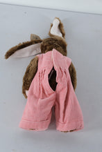 Load image into Gallery viewer, Ty Attic Treasures Collection “Rose” the Bunny – Brown Plush Rabbit in Pink Corduroy Overalls | Buy One, Get One Half Off!
