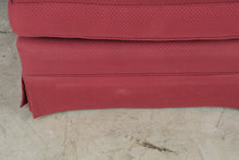 Load image into Gallery viewer, Thomasville Upholstered Lounge Chair and Ottoman in Red Textured Fabric
