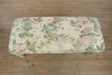 Load image into Gallery viewer, Vintage Floral Upholstered Bench
