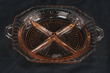 Load image into Gallery viewer, Anchor Hocking Mayfair Pink Depression Glass Divided Relish Dish 4 Part
