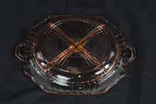 Load image into Gallery viewer, Anchor Hocking Mayfair Pink Depression Glass Divided Relish Dish 4 Part
