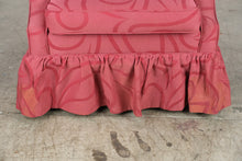 Load image into Gallery viewer, Traditional Rose Damask Upholstered Wingback Chair with Skirt
