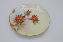 Load image into Gallery viewer, Rosenthal Bavaria Hand Painted Floral Plate – Red Blossoms with Gold Trim

