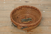 Load image into Gallery viewer, Pine Away Baskets Handcrafted Pine Needle Bowl – Dragonfly Accent
