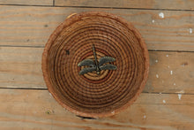 Load image into Gallery viewer, Pine Away Baskets Handcrafted Pine Needle Bowl – Dragonfly Accent
