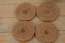 Load image into Gallery viewer, Pine Away Baskets Handcrafted Pine Needle Coaster Set with Holder – Natural Weave
