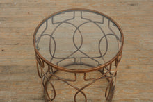 Load image into Gallery viewer, 20&quot; Round Geometrical Side Table
