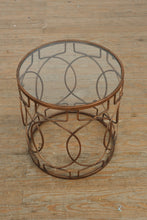 Load image into Gallery viewer, 20&quot; Round Geometrical Side Table
