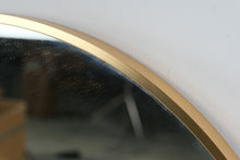 Load image into Gallery viewer, Modern Round Gold Metal Frame Wall Mirror Minimalist Decor
