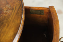 Load image into Gallery viewer, Henredon Acquisitions Round Burl Wood Drum End Table with Drawers
