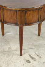 Load image into Gallery viewer, Henredon Acquisitions Round Burl Wood Drum End Table with Drawers

