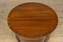 Load image into Gallery viewer, Thomasville Oval Mahogany 3-Drawer Side Table
