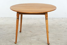 Load image into Gallery viewer, Vintage Round Solid Wood Dining Table with Plank Top
